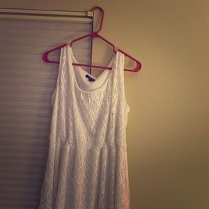 Relativity white lace dress Xl